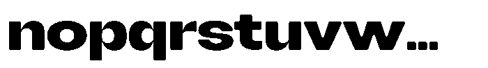 Degitan Soft Extra Bold Expanded Font LOWERCASE