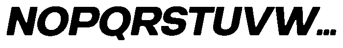 Degitan Soft Extra Bold Semi Condensed Italic Font UPPERCASE