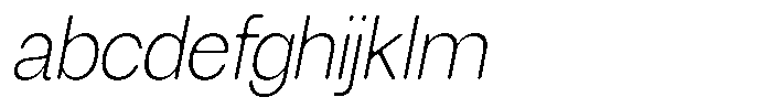Degitan Soft Extra Light Condensed Italic FONT