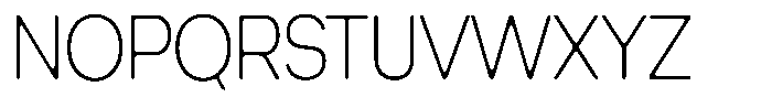 Degitan Soft Extra Light Condensed Font UPPERCASE