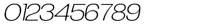Degitan Soft Extra Light Expanded Italic Font OTHER CHARS