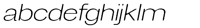 Degitan Soft Extra Light Expanded Italic FONT