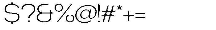 Degitan Soft Extra Light Expanded Font OTHER CHARS
