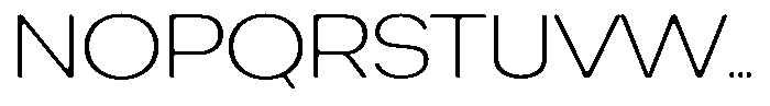 Degitan Soft Extra Light Expanded Font UPPERCASE
