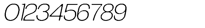 Degitan Soft Extra Light Semi Condensed Italic Font OTHER CHARS