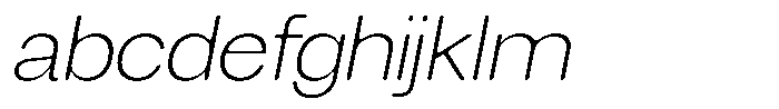 Degitan Soft Extra Light Semi Condensed Italic FONT