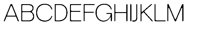 Degitan Soft Extra Light Semi Condensed Font UPPERCASE