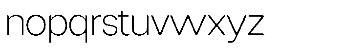 Degitan Soft Extra Light Semi Condensed Font LOWERCASE