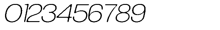 Degitan Soft Extra Light Semi Expanded Italic Font OTHER CHARS