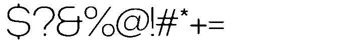 Degitan Soft Extra Light Semi Expanded Font OTHER CHARS