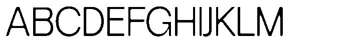 Degitan Soft Light Condensed Font UPPERCASE