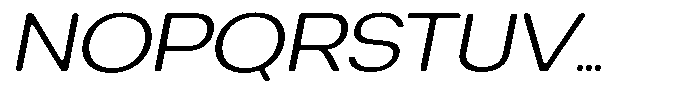Degitan Soft Light Expanded Italic Font UPPERCASE