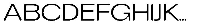 Degitan Soft Light Expanded Font UPPERCASE