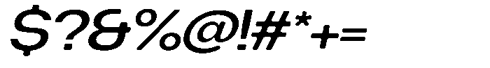 Degitan Soft Medium Expanded Italic Font OTHER CHARS