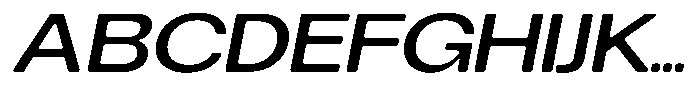 Degitan Soft Medium Expanded Italic Font UPPERCASE