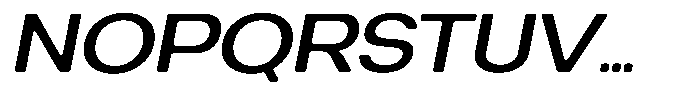 Degitan Soft Medium Expanded Italic Font UPPERCASE
