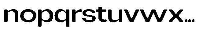 Degitan Soft Medium Expanded Font LOWERCASE