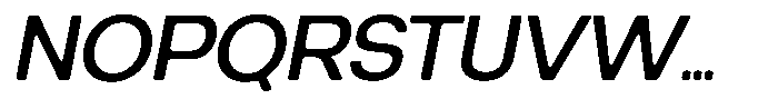 Degitan Soft Medium Semi Condensed Italic Font UPPERCASE