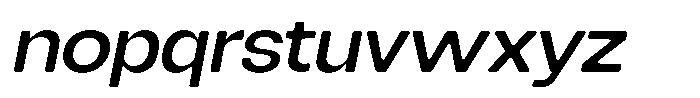 Degitan Soft Medium Semi Condensed Italic Font LOWERCASE