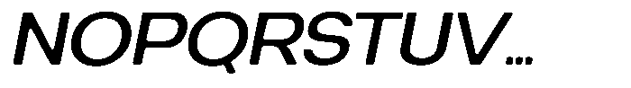 Degitan Soft Medium Semi Expanded Italic Font UPPERCASE