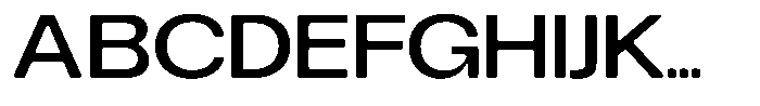 Degitan Soft Medium Semi Expanded Font UPPERCASE