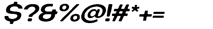 Degitan Soft Semi Bold Expanded Italic Font OTHER CHARS