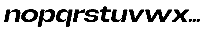 Degitan Soft Semi Bold Expanded Italic Font LOWERCASE