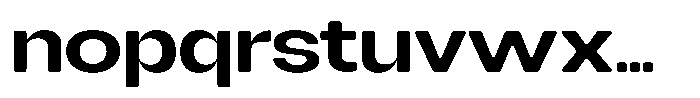 Degitan Soft Semi Bold Expanded Font LOWERCASE
