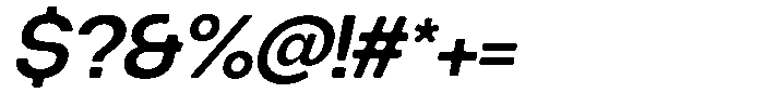Degitan Soft Semi Bold Semi Condensed Italic Font OTHER CHARS