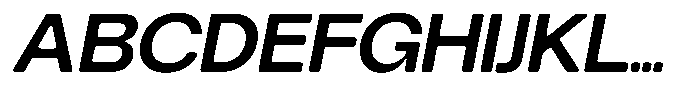 Degitan Soft Semi Bold Semi Condensed Italic Font UPPERCASE