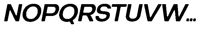 Degitan Soft Semi Bold Semi Condensed Italic Font UPPERCASE