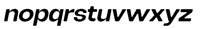 Degitan Soft Semi Bold Semi Condensed Italic Font LOWERCASE