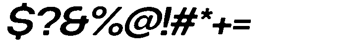 Degitan Soft Semi Bold Semi Expanded Italic Font OTHER CHARS