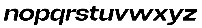 Degitan Soft Semi Bold Semi Expanded Italic Font LOWERCASE