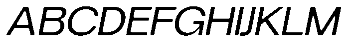 Degitan Soft Semi Condensed Italic Font UPPERCASE