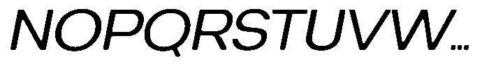 Degitan Soft Semi Expanded Italic Font UPPERCASE