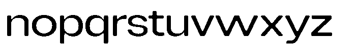 Degitan Soft Semi Expanded Font LOWERCASE