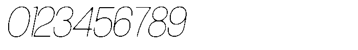 Degitan Soft Thin Condensed Italic Font OTHER CHARS