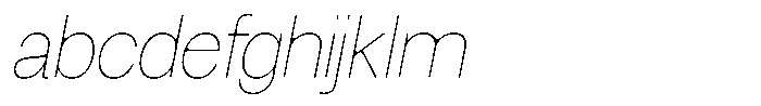 Degitan Soft Thin Condensed Italic FONT