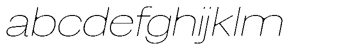 Degitan Soft Thin Expanded Italic FONT