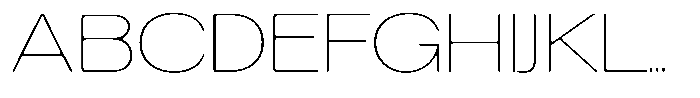Degitan Soft Thin Expanded Font UPPERCASE