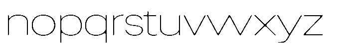 Degitan Soft Thin Expanded Font LOWERCASE