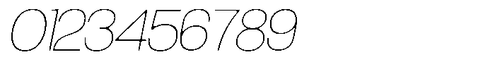 Degitan Soft Thin Semi Condensed Italic Font OTHER CHARS