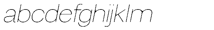 Degitan Soft Thin Semi Condensed Italic FONT
