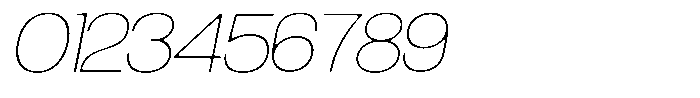 Degitan Soft Thin Semi Expanded Italic Font OTHER CHARS