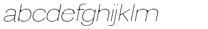 Degitan Soft Thin Semi Expanded Italic FONT