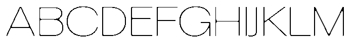 Degitan Soft Thin Semi Expanded Font UPPERCASE