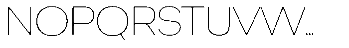 Degitan Soft Thin Semi Expanded Font UPPERCASE