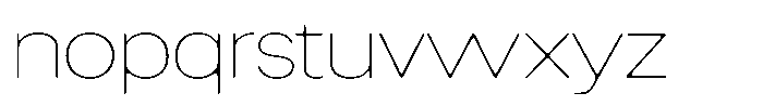 Degitan Soft Thin Semi Expanded Font LOWERCASE