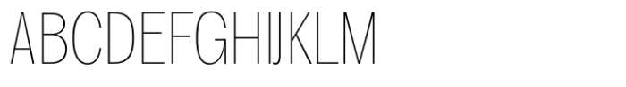 Degitan Thin Condensed Font UPPERCASE